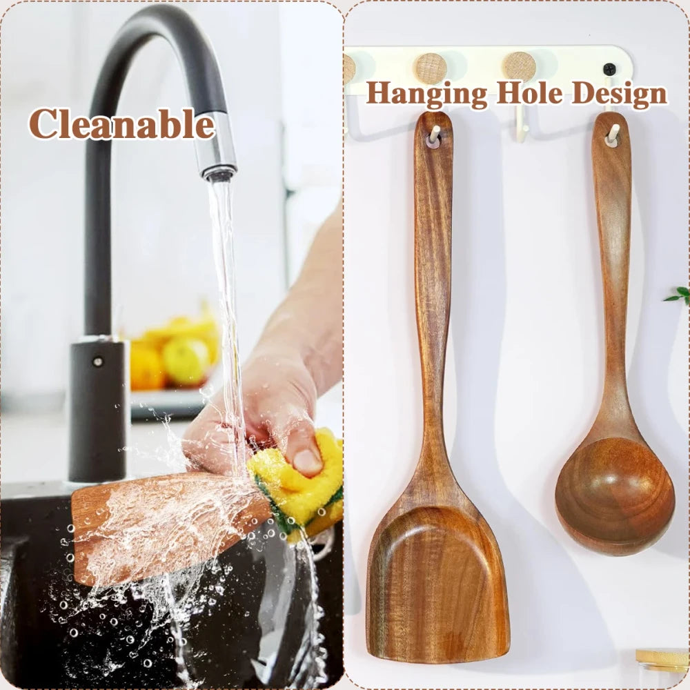 Wooden Cooking Utensil Set