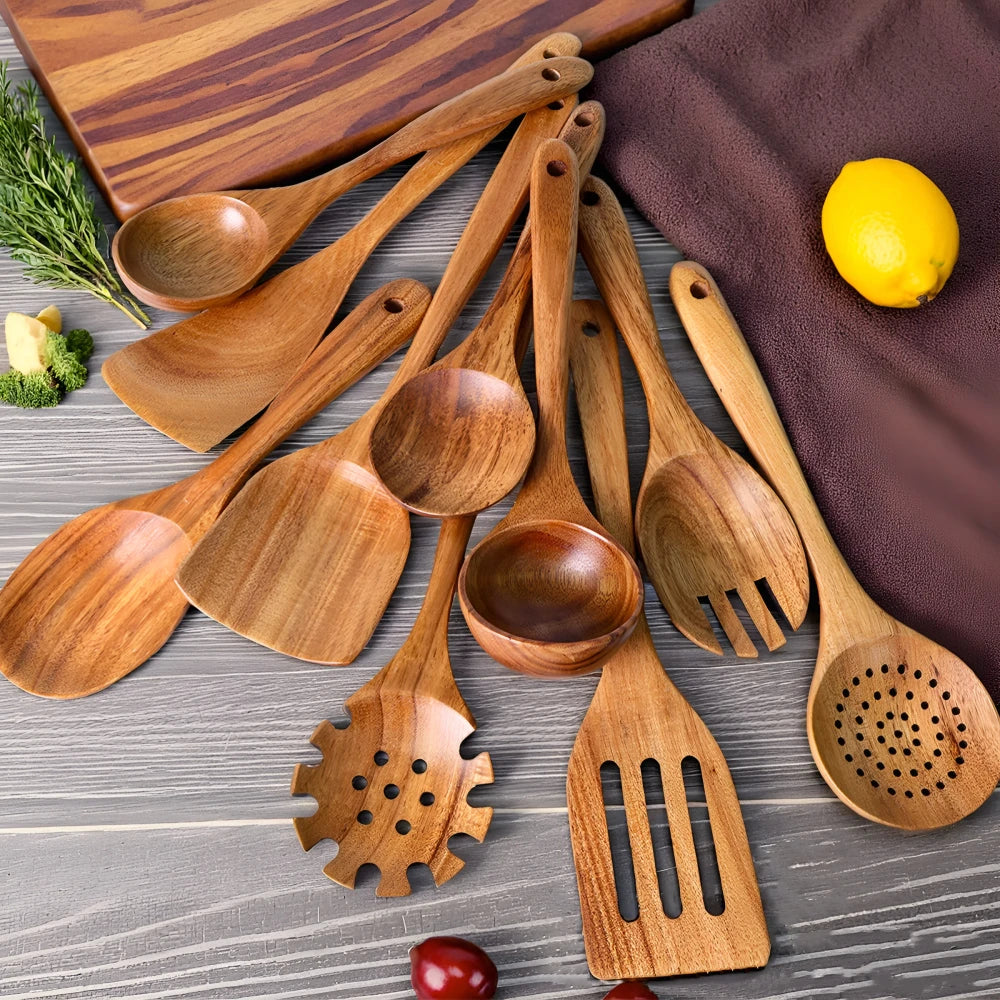 Wooden Cooking Utensil Set